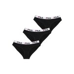 FILA Lot de 3 Culottes coton femme. Coloris disponibles : Noir