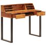 Voir la diapositive 2 : VIDAXL Bureau 110x50x94 cm Bois solide de Sesham et acier