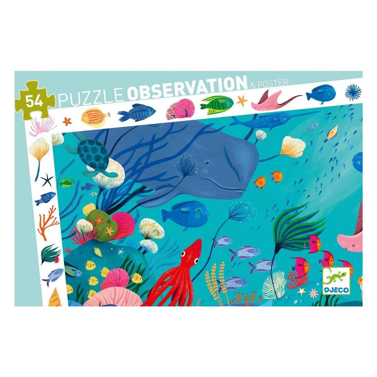 Djeco Puzzle Observation 54p Aquatique