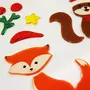 GLOBAL GIFT Stickers gel Noël pour fenêtre - Animaux de Noël