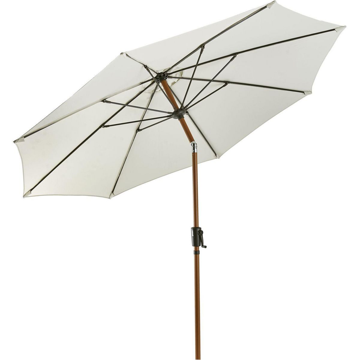 GARDENSTAR Parasol INCLINABLE - Aluminium Effet bois - D37.5 mm 