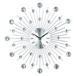 ATMOSPHERA Pendule Alu Strass Ø33cm