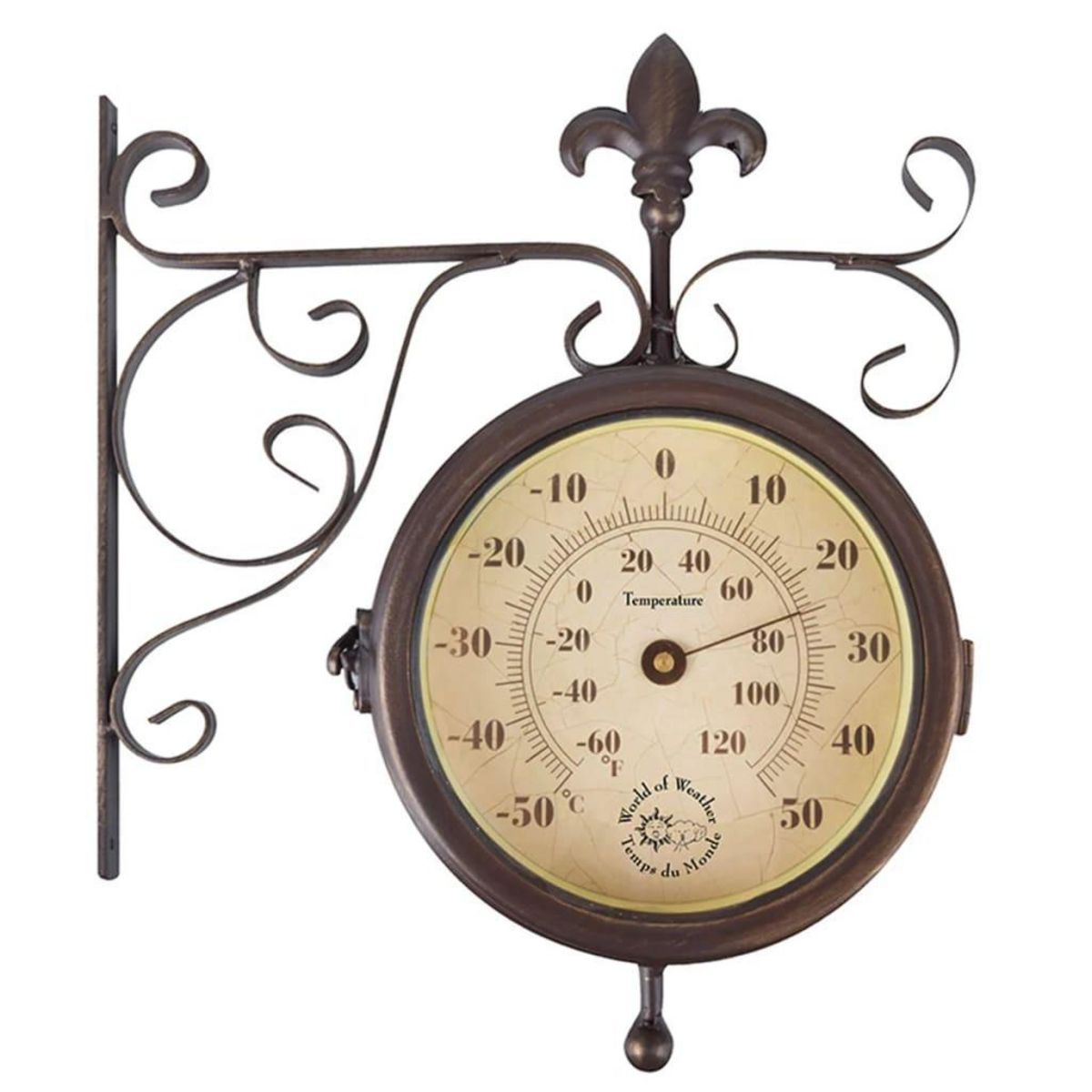 ESSCHERT DESIGN Esschert Design Horloge de station avec thermometre TF005