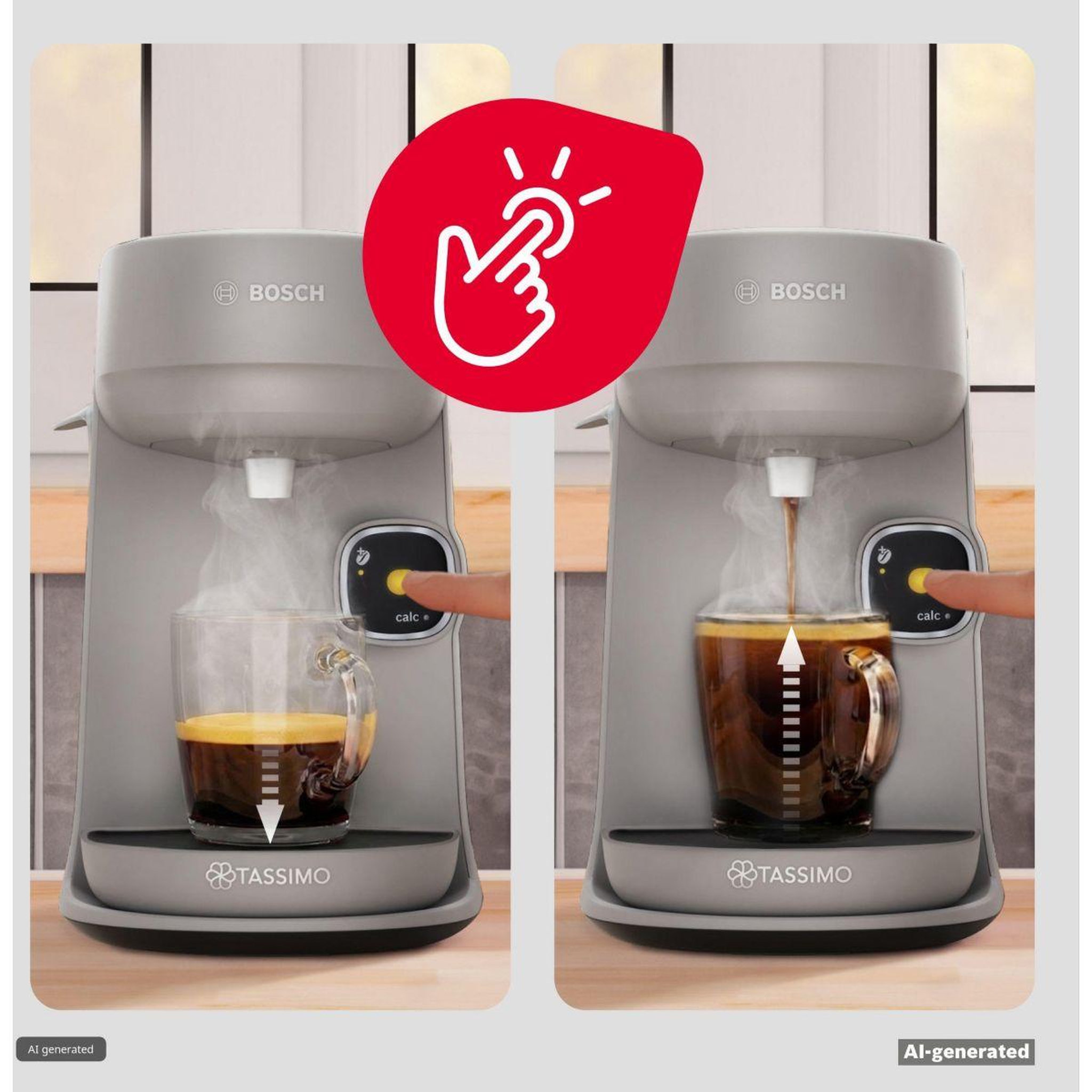 Voir la diapositive 3 : BOSCH Cafetière à dosettes TAS177B Tassimo Harmony multi-boissons automatique
