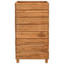 Voir la diapositive 4 : VIDAXL Lit sureleve 50x40x72 cm bois de teck recycle et acier