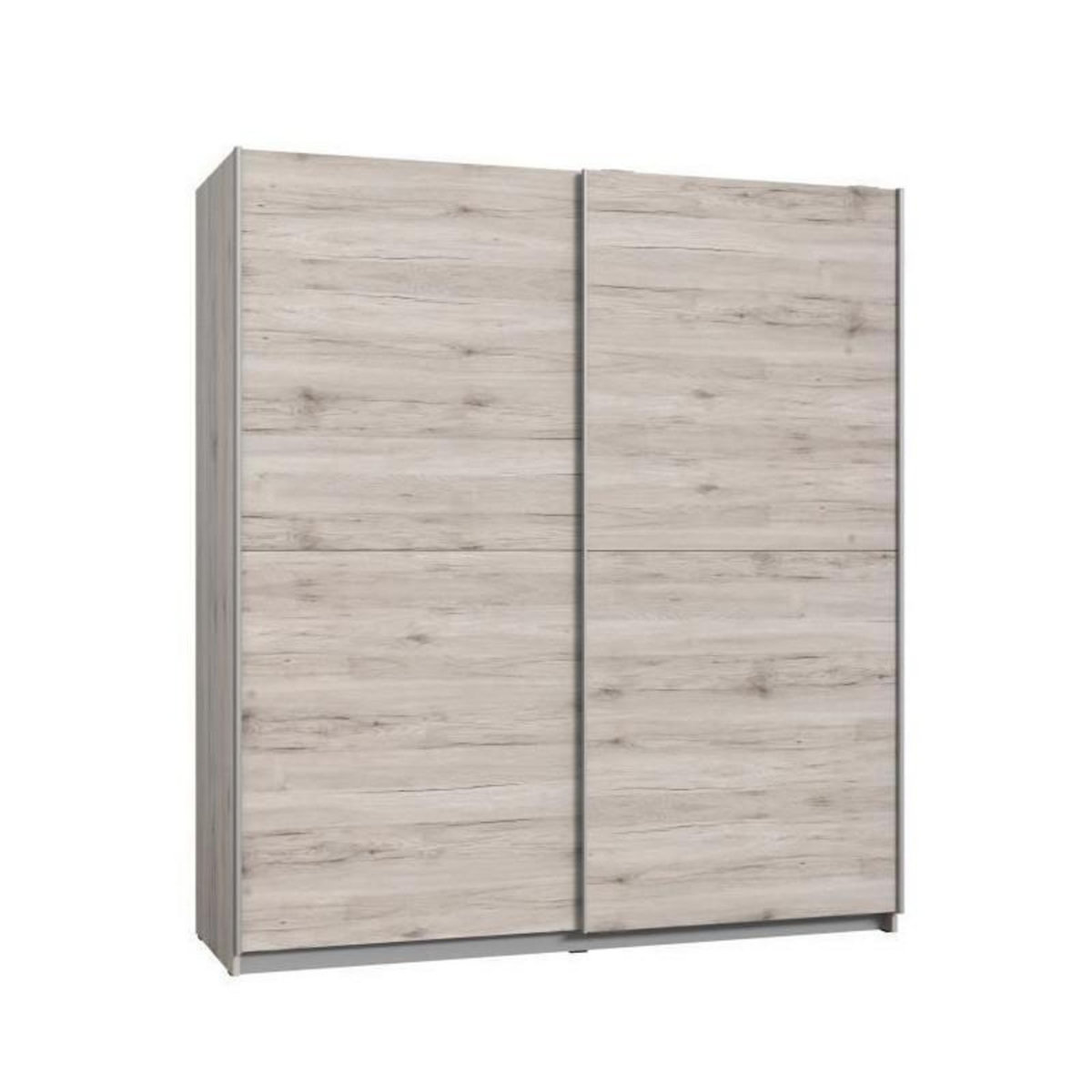 FINLANDEK FINLANDEK Armoire de chambre ULOS style contemporain decor chene cendre clair - L 170,3 cm