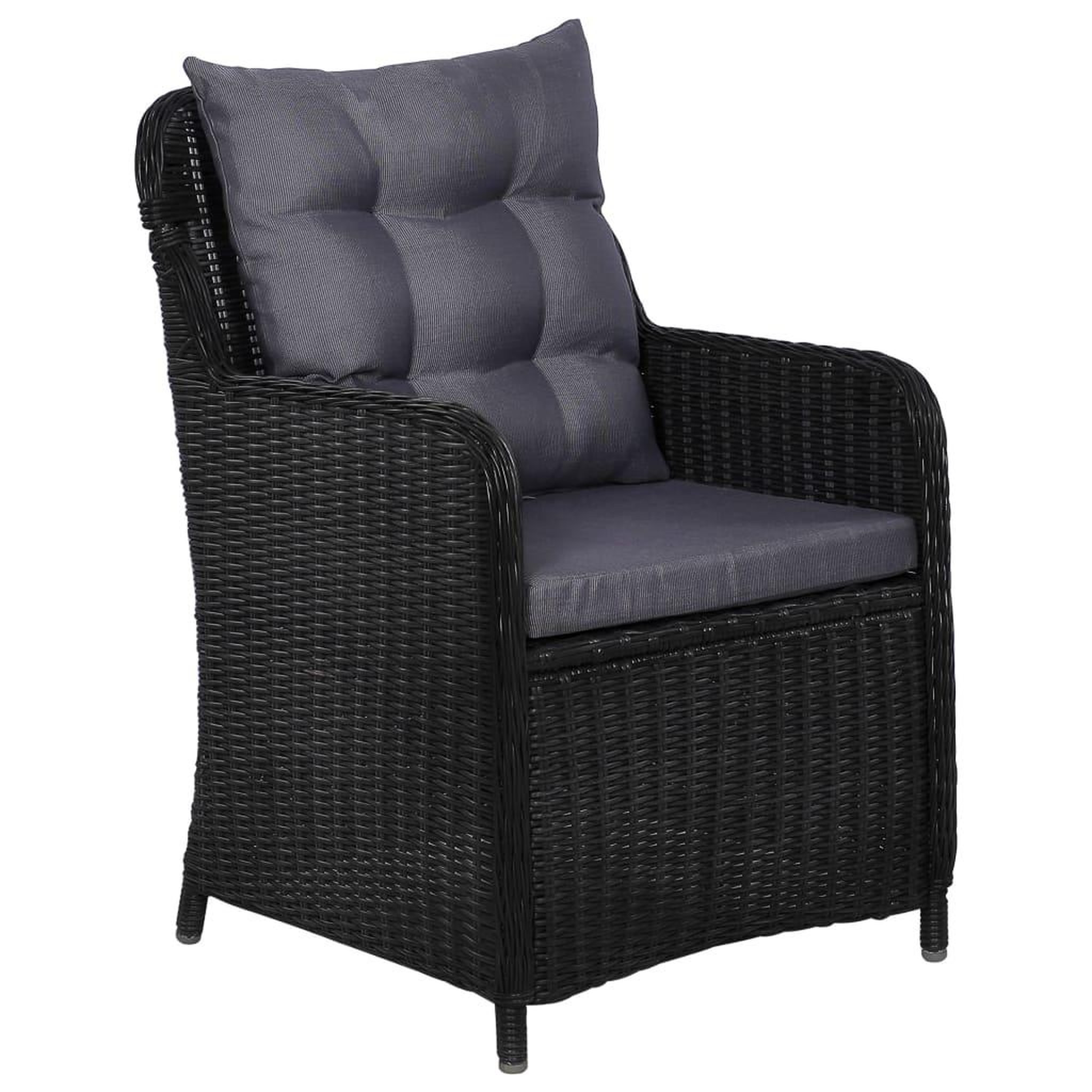 Voir la diapositive 5 : VIDAXL Ensemble a manger d'exterieur 9 pcs Resine tressee Noir