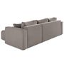 Voir la diapositive 5 : BEST MOBILIER Topaze - canapé d'angle déhoussable réversible 4 places en tissu