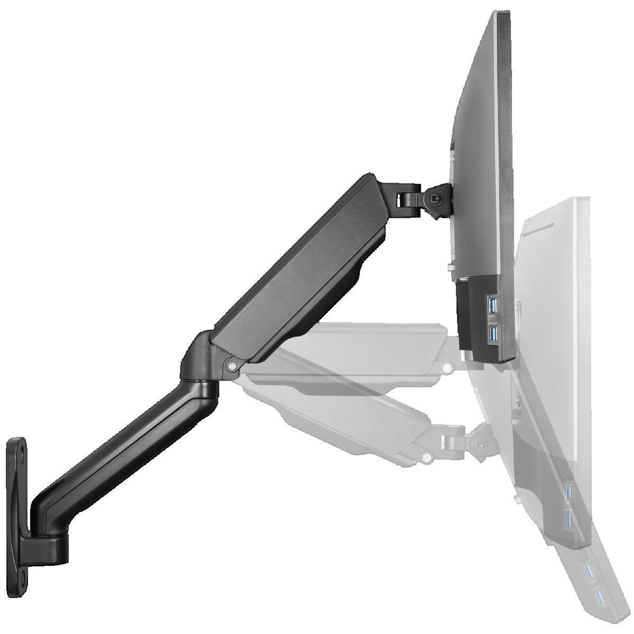 Voir la diapositive 3 : LOGILINK Support TV mural Logilink BP0145 aluminium noir