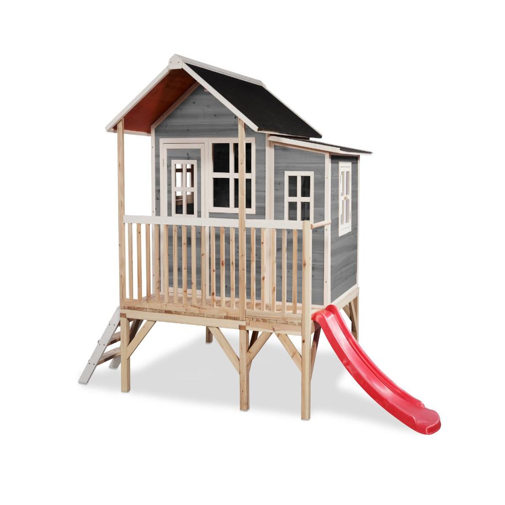 EXIT TOYS Maisonnette en bois pour enfants loft 350 gris - exit toys