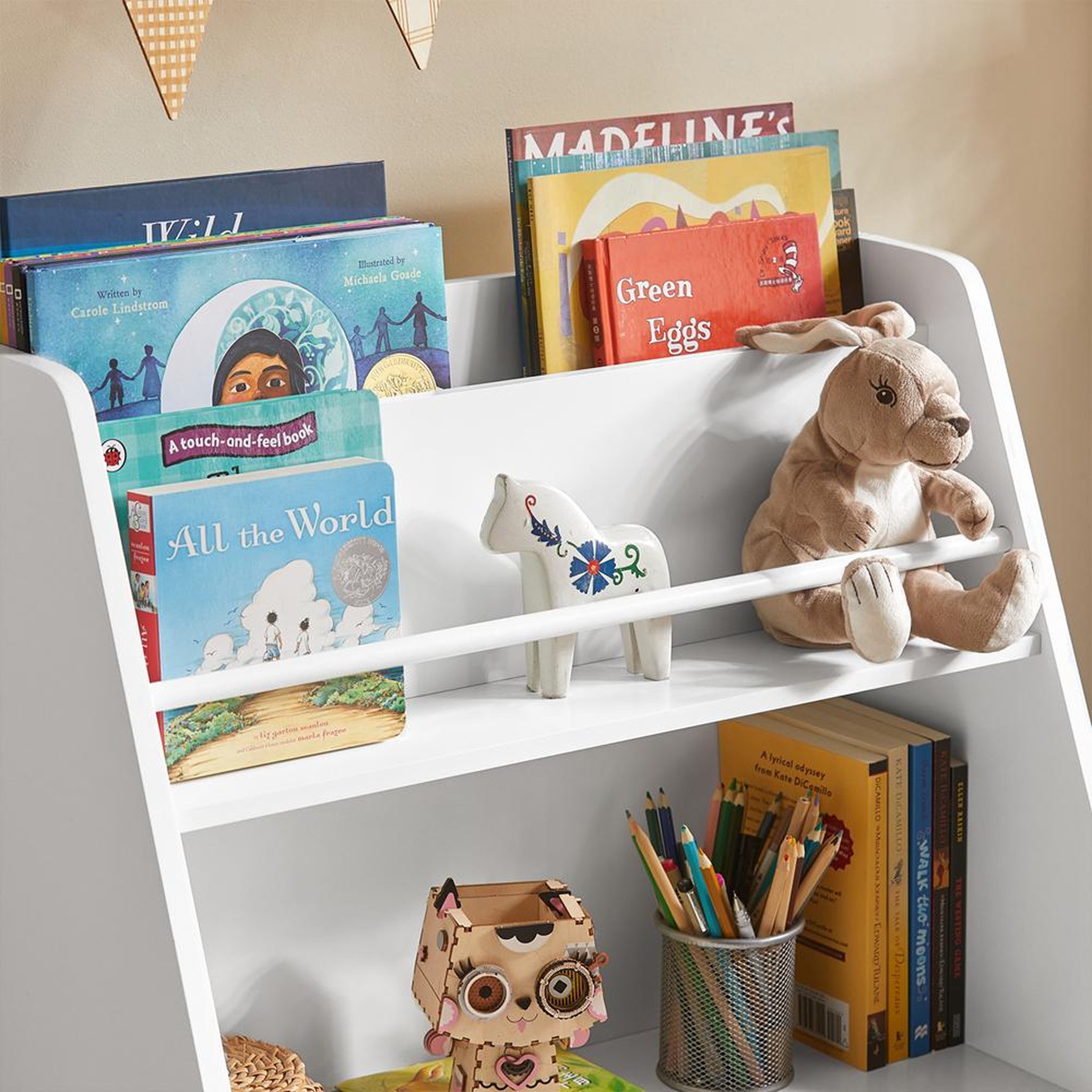Voir la diapositive 5 : SOBUY SoBuy - Bibliothèque Enfant à 2 étagères - Moderne - KMB34