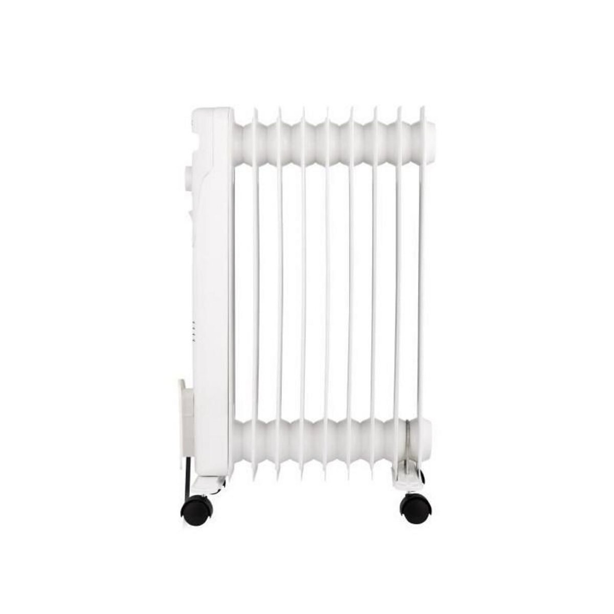 OCEANIC Radiateur bain d'huile électrique - 2000 Watts - OCEANIC - 3 puissances - 9 éléments - Mobile - Blanc
