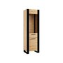Voir la diapositive 1 : BEST MOBILIER Donnely - vitrine - effet bois et noir - 188 cm
