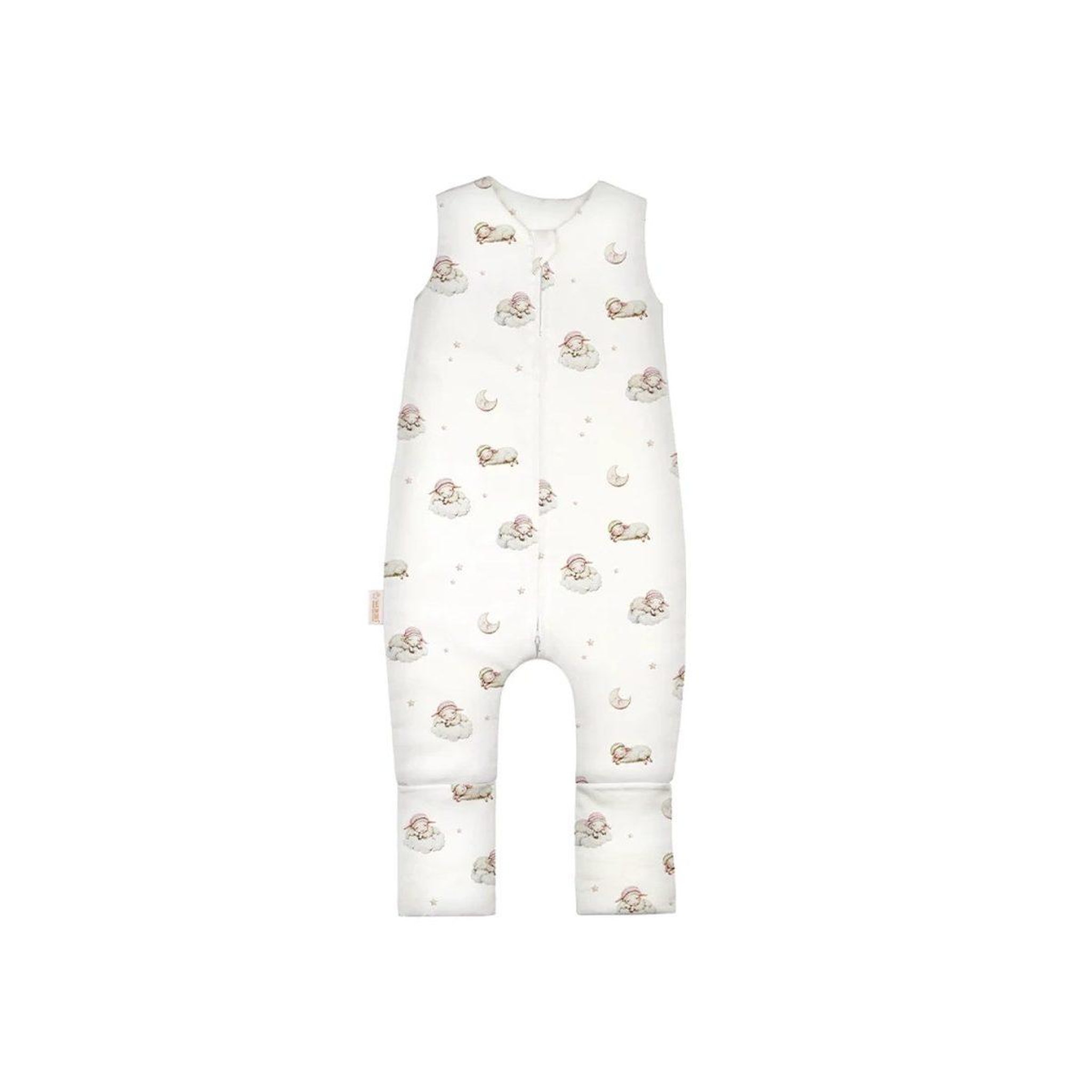 WALDIN Gigoteuse à jambes en coton 2,5 TOG - taille S (1-2 ans) - motif berceuse, blanc