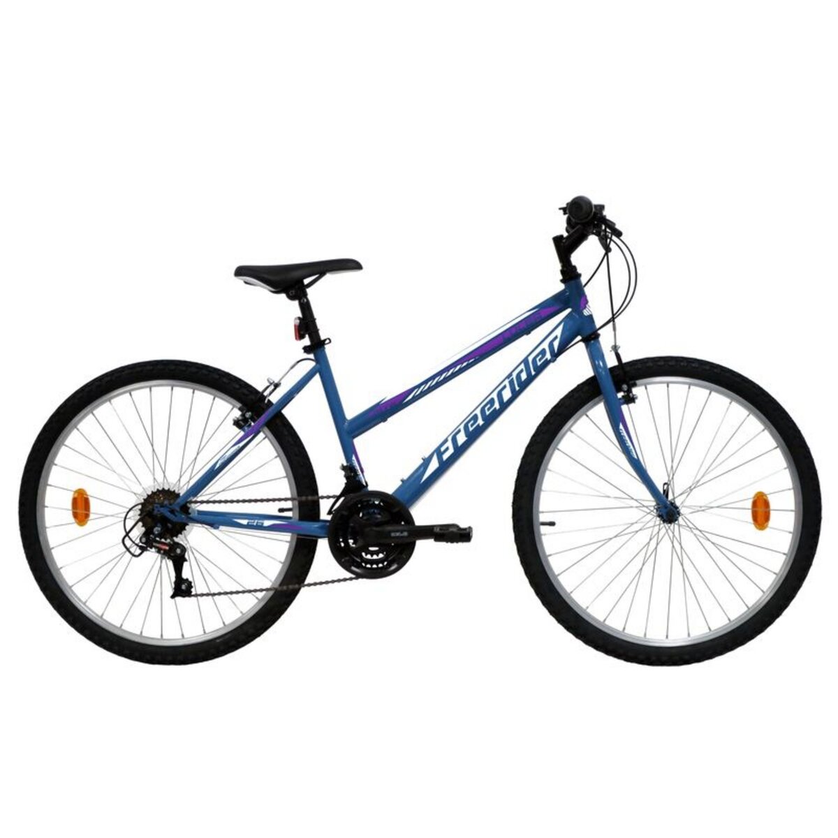 VTT 26 Rigide Femme Acier Lulea Freerider 18 vitesses Freins