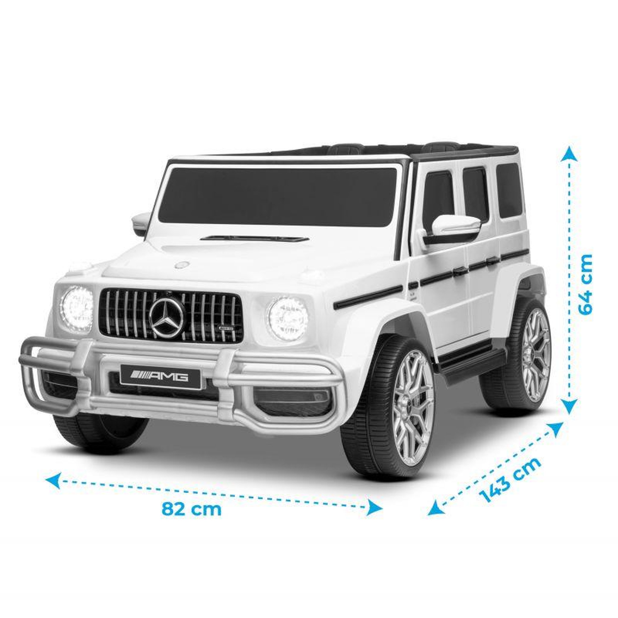 Voir la diapositive 4 : Mercedes Benz Voiture Electrique 4x4 Mercedes AMG - 2 places - 2x 45W, Marche AV/AR, Phares et Système audio