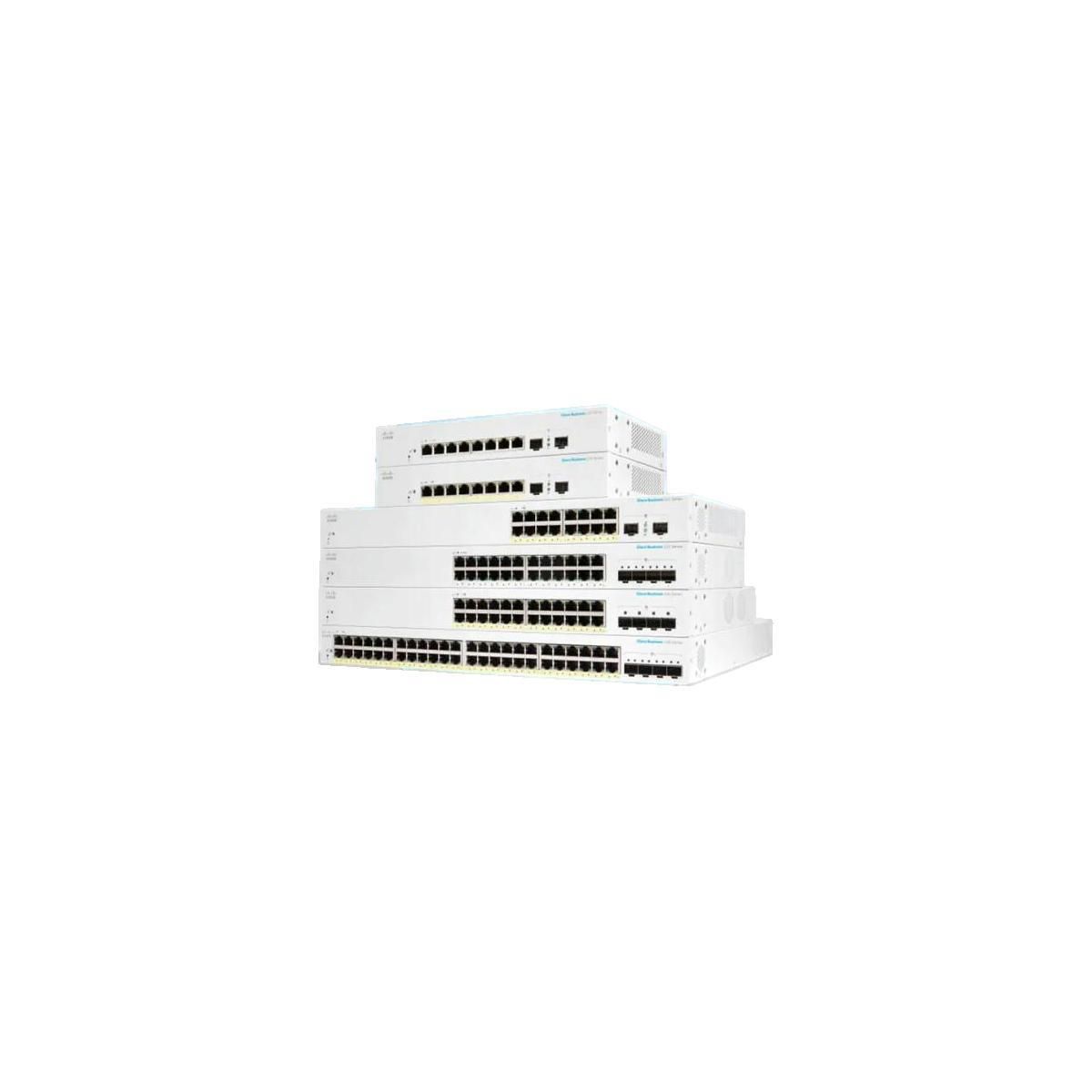Cisco Switch réseau Cisco CBS220-16T-2G 16 ports Gigabit Ethernet et 2 ports SFP
