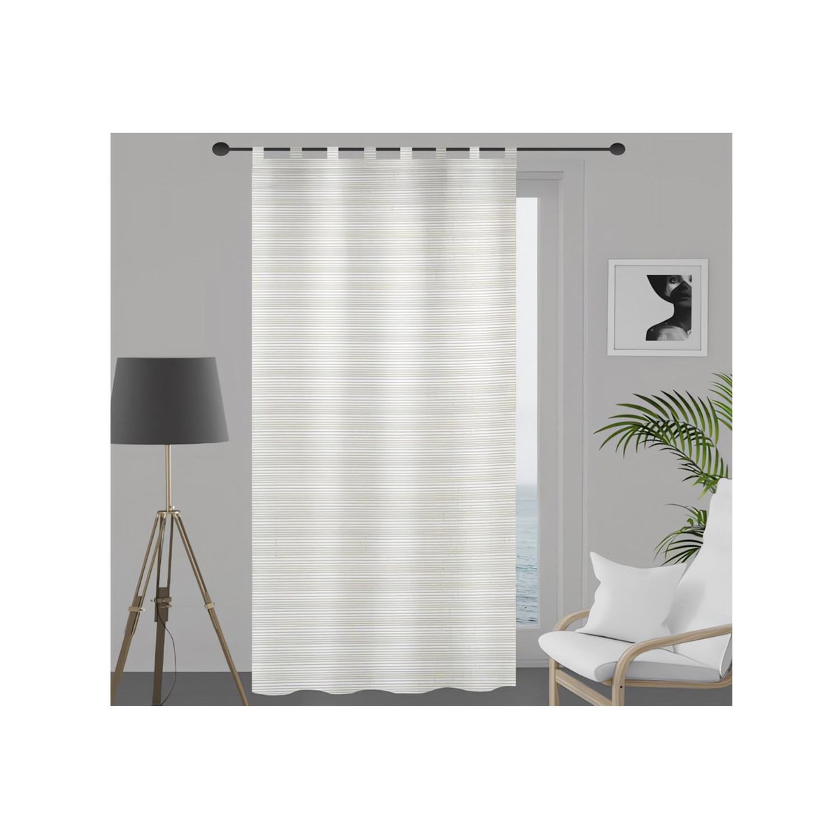 SOLEIL D'OCRE Voile à pattes 135X250 cm LINA, par Soleil d'Ocre