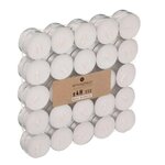 COMPTOIR DE LA BOUGIE Lot de 50 Bougies Chauffe-Plat  Many  3,7cm Blanc
