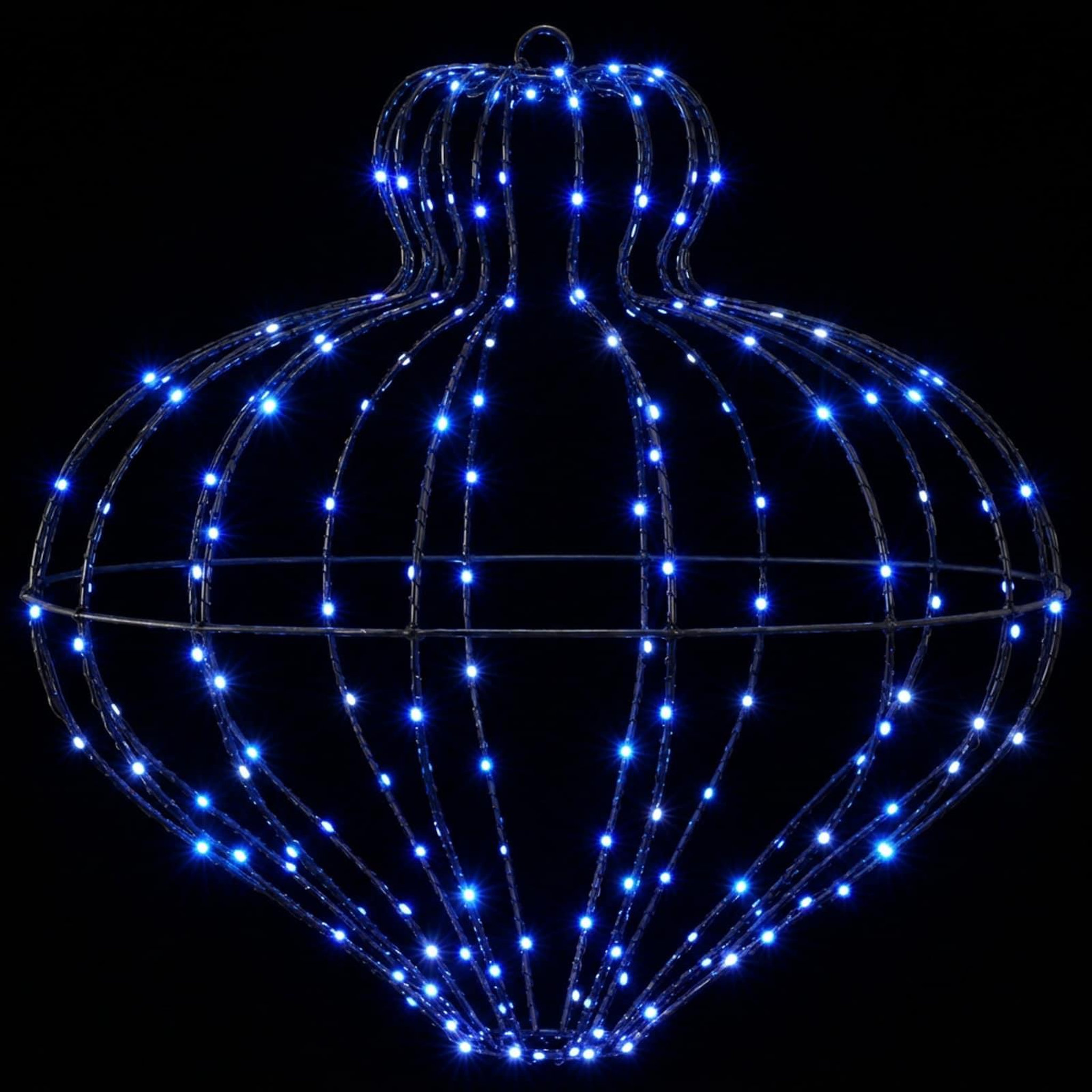 Voir la diapositive 6 : VIDAXL Lumiere de finial de Noël 2 pc 384 LED Bleu Ø 45 x 40 cm