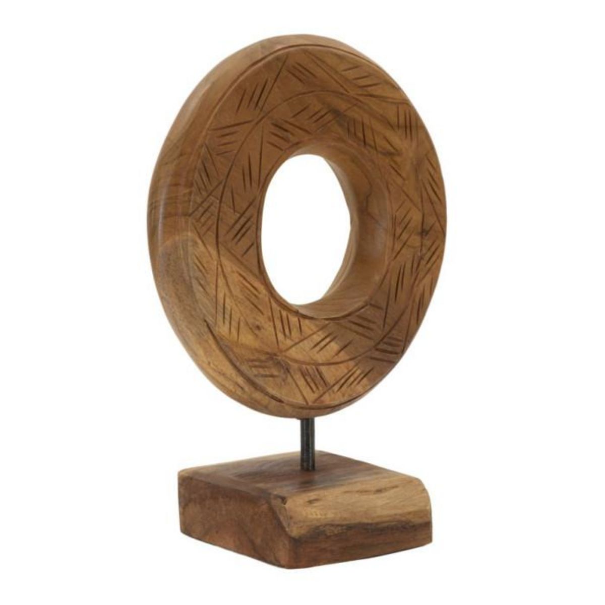 Paris Prix Objet Déco Rond en Teck  Dorat  28cm Naturel
