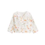 Petit Béguin Gilet bébé en gaze de coton Sierra. Coloris disponibles : Beige