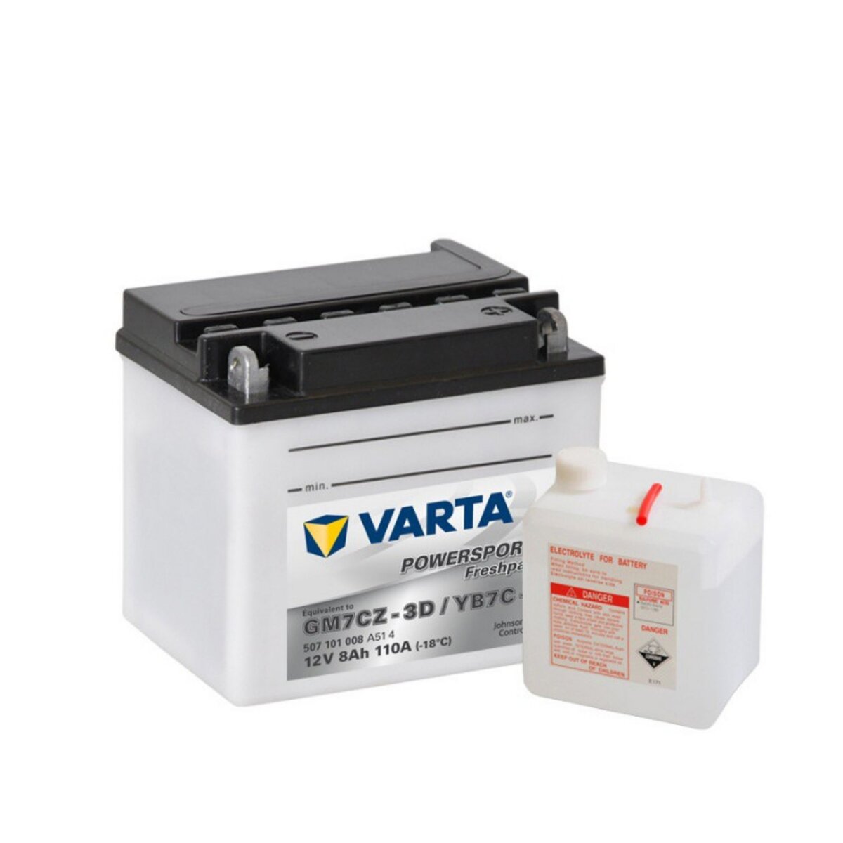 Varta Batterie Moto VARTA YB7-C-A 12V 7ah 110A