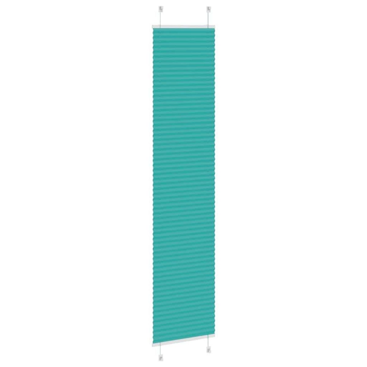 VIDAXL Store plisse vert petrole 50x200 cm largeur du tissu 49,4 cm