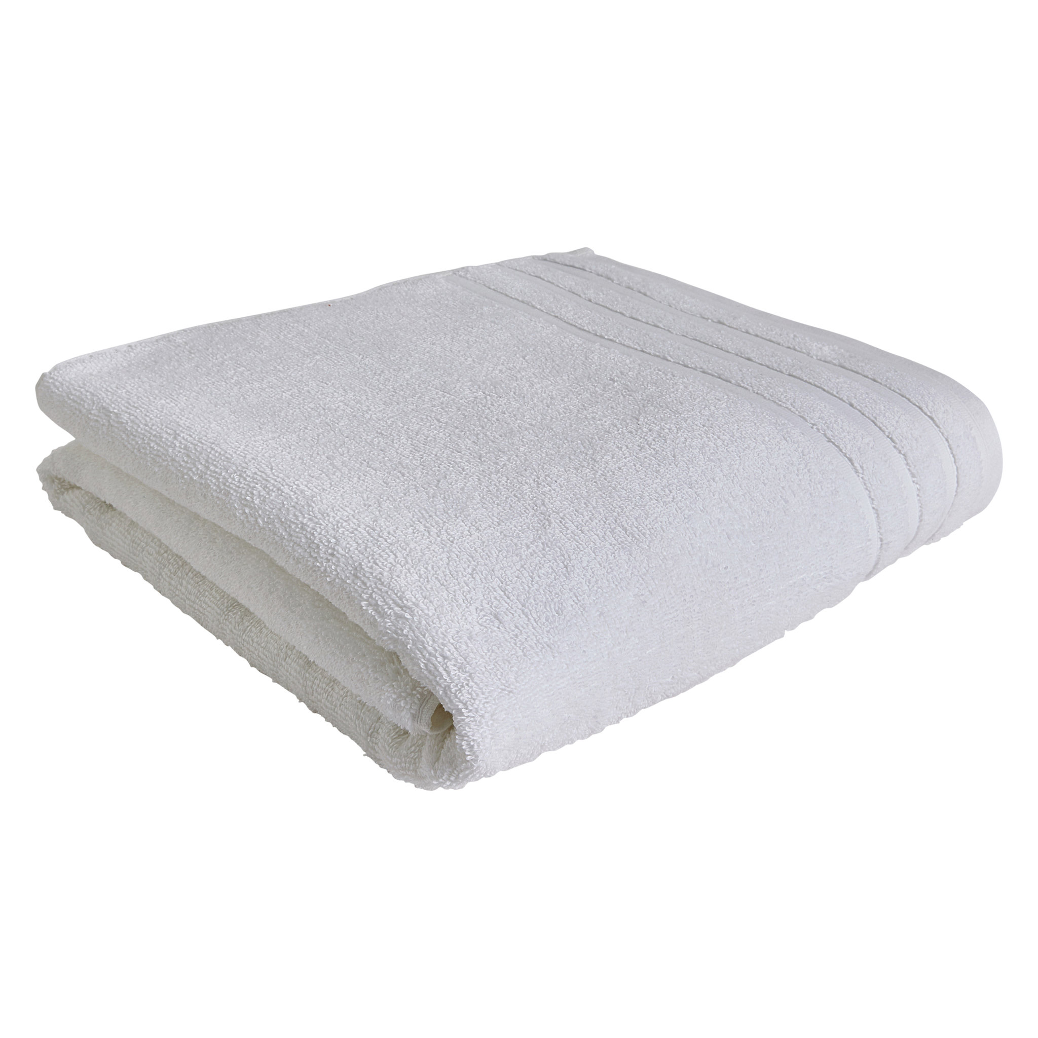 Voir la diapositive 1 : ACTUEL  Serviette de toilette unie en coton bouclé 500 gr/m2