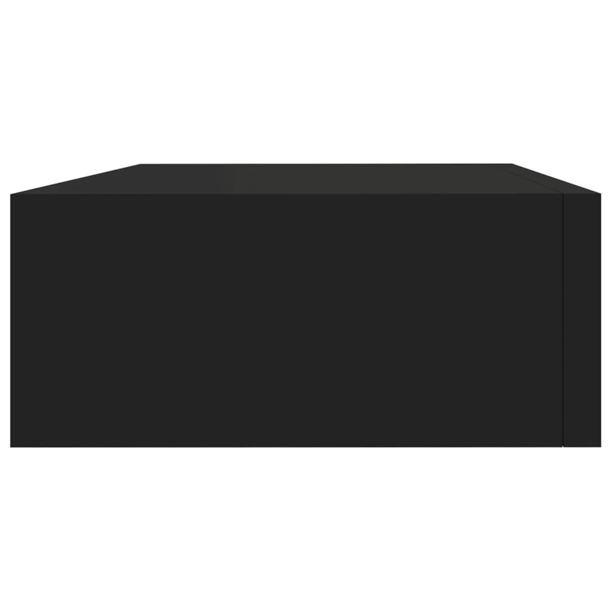 Voir la diapositive 5 : VIDAXL Etagere a tiroir murale noir 40x23,5x10 cm MDF