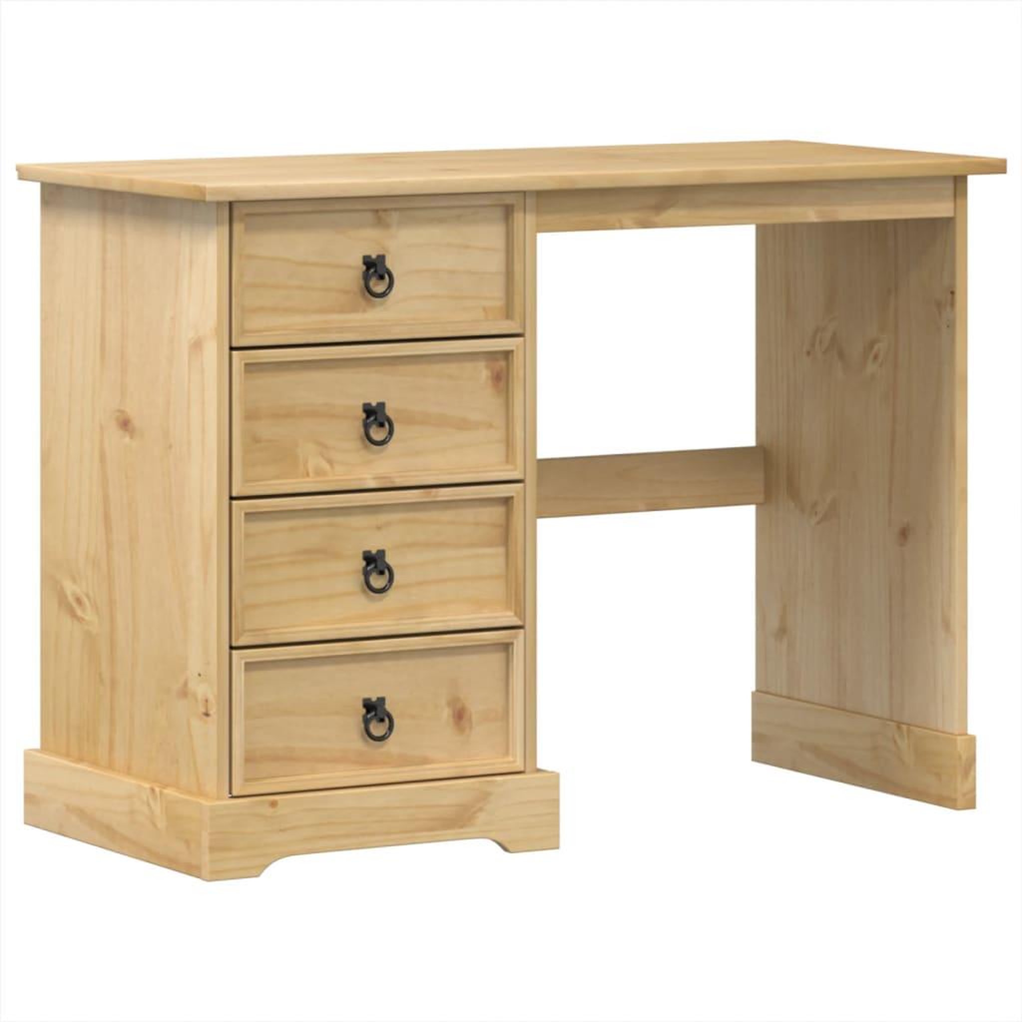 Voir la diapositive 2 : VIDAXL Coiffeuse  104x47x75 cm bois de pin massif