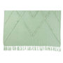 Voir la diapositive 2 : Paris Prix Plaid Déco  Losange  130x170cm Vert Clair