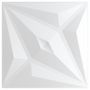 Voir la diapositive 2 : VIDAXL Panneaux muraux 24 pcs blanc 50x50 cm XPS 6 m² etoile