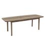 Voir la diapositive 4 : Atmosphera Kids Table à manger extensible Banila en bois pour 6 à 10 personnes - Marron
