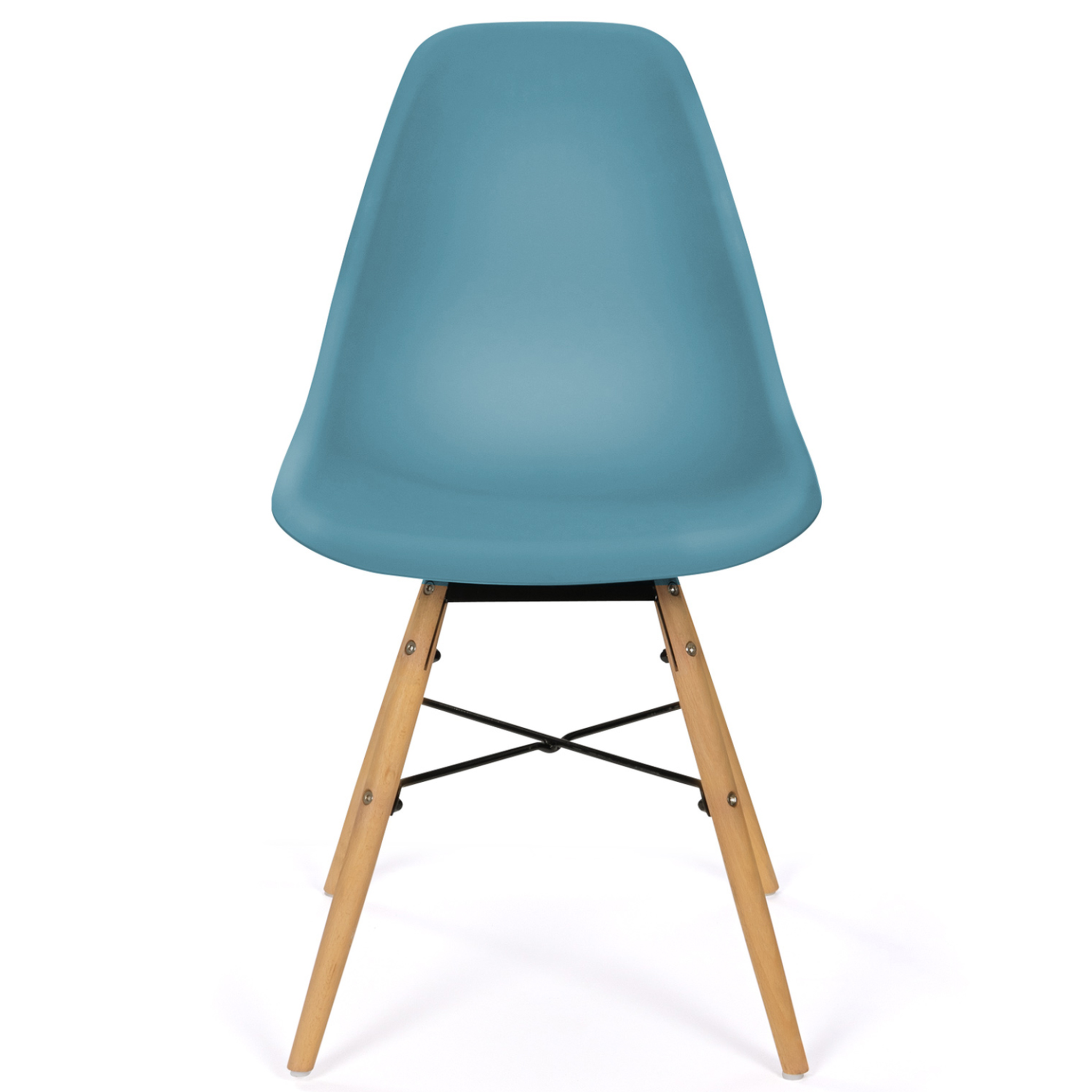 Voir la diapositive 3 : ID MARKET Lot de 6 chaises sandra mix color pastel rose, blanc, gris clair x2, bleu x2