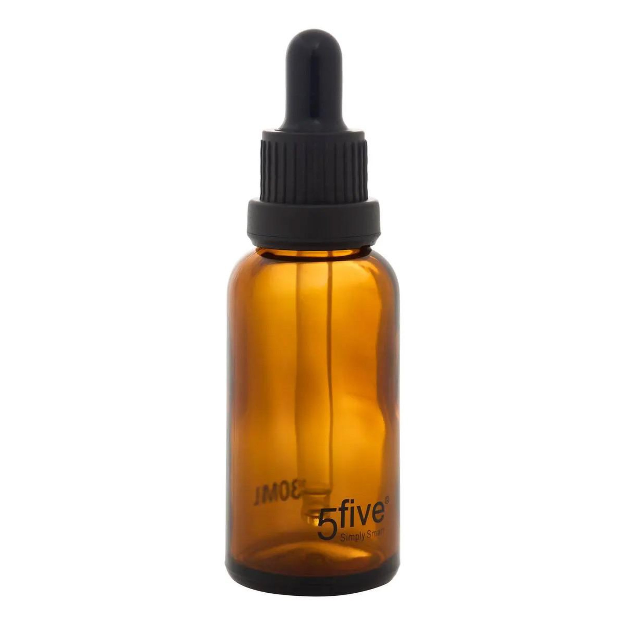 FIVE Flacon avec pipette en verre  teinté  30ml marron