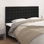 Voir la diapositive 1 : VIDAXL Tetes de lit 4 pcs Noir 100x5x78/88 cm Similicuir