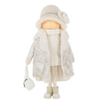 Paris Prix Statuette Fille en Tissu  Sac  46cm Blanc Cassé