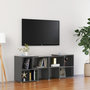 Voir la diapositive 1 : VIDAXL Meuble TV Gris brillant 104x30x52 cm Bois d'ingenierie