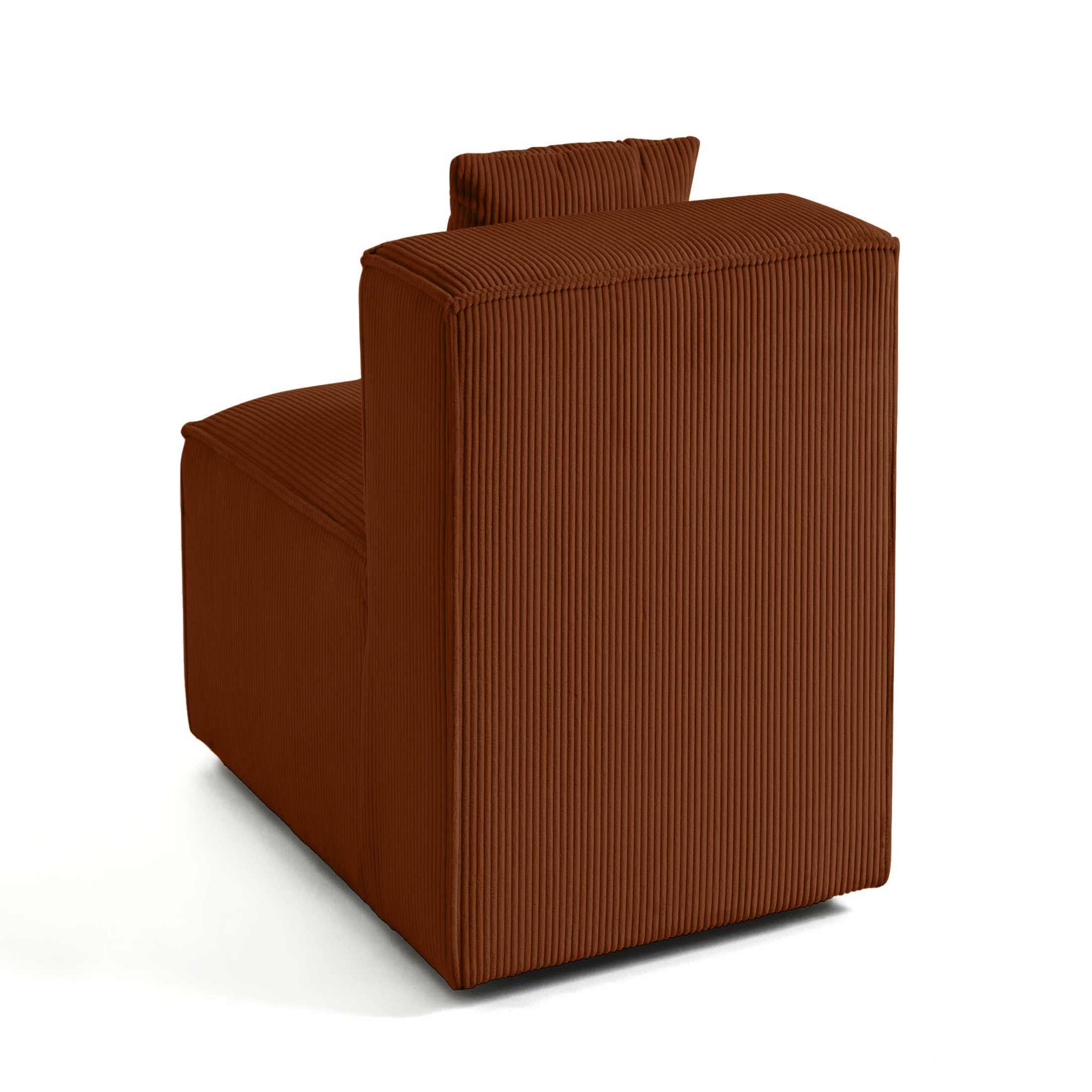 Voir la diapositive 4 : BEST MOBILIER Arty - module d'assise - en velours côtelé
