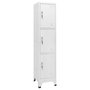 Voir la diapositive 1 : VIDAXL Armoire a casier avec 3 compartiments 38x45x180 cm