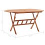 Voir la diapositive 6 : VIDAXL Table pliable de jardin 135 x 85 x 75 cm Bois d'acacia massif