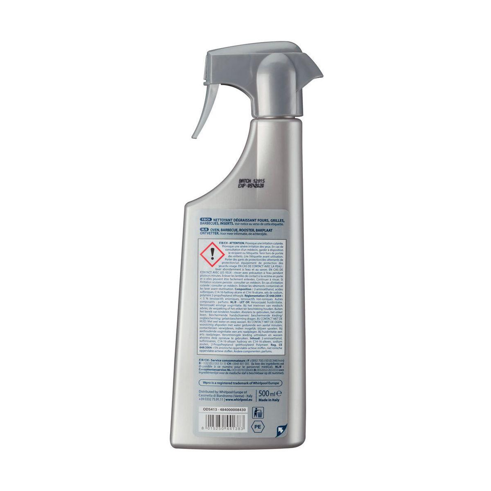 Voir la diapositive 2 : WPRO Dégraissant nettoyant pour four 500ml