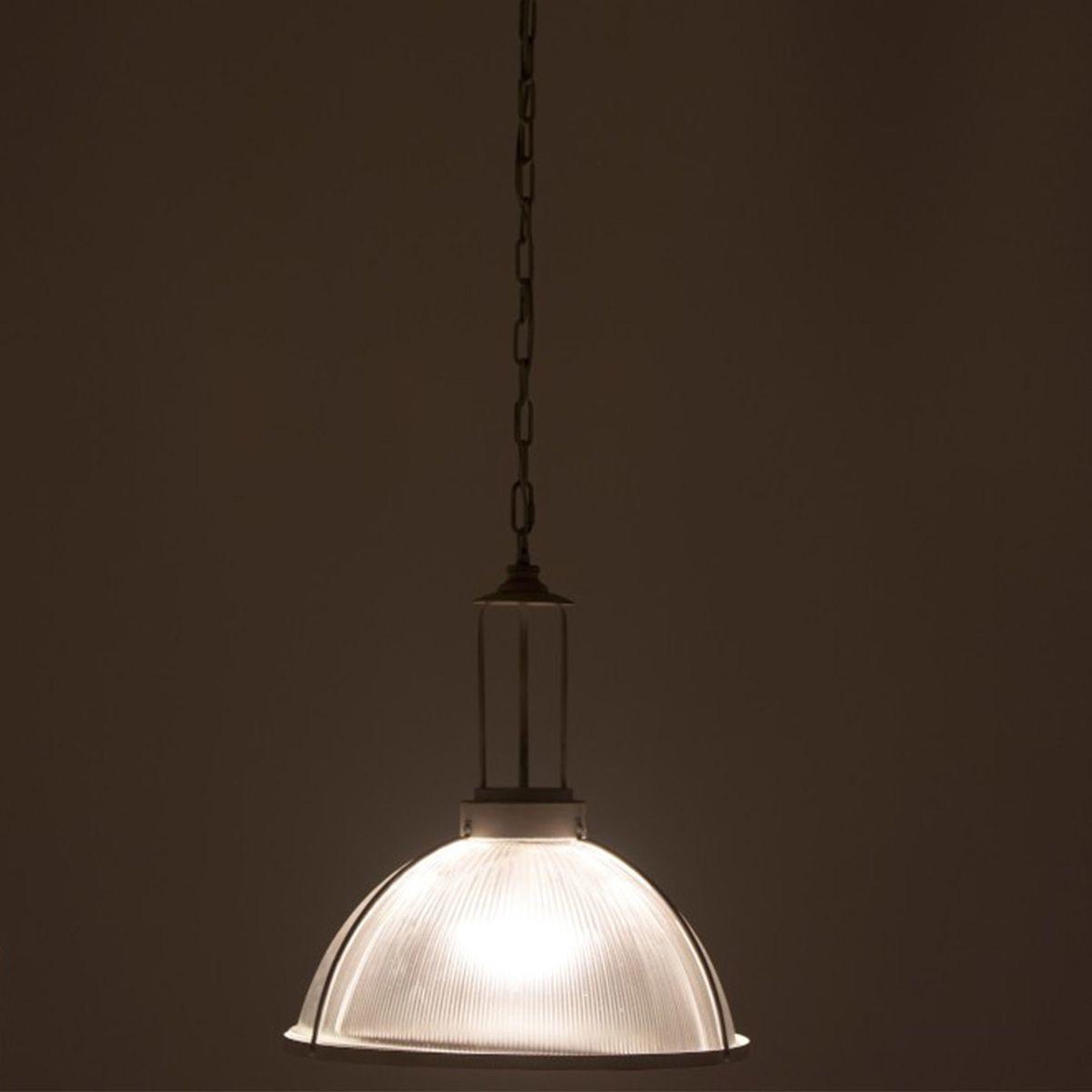 Voir la diapositive 3 : J-LINE Lampe Suspension Ronde  Tevo  47cm Blanc