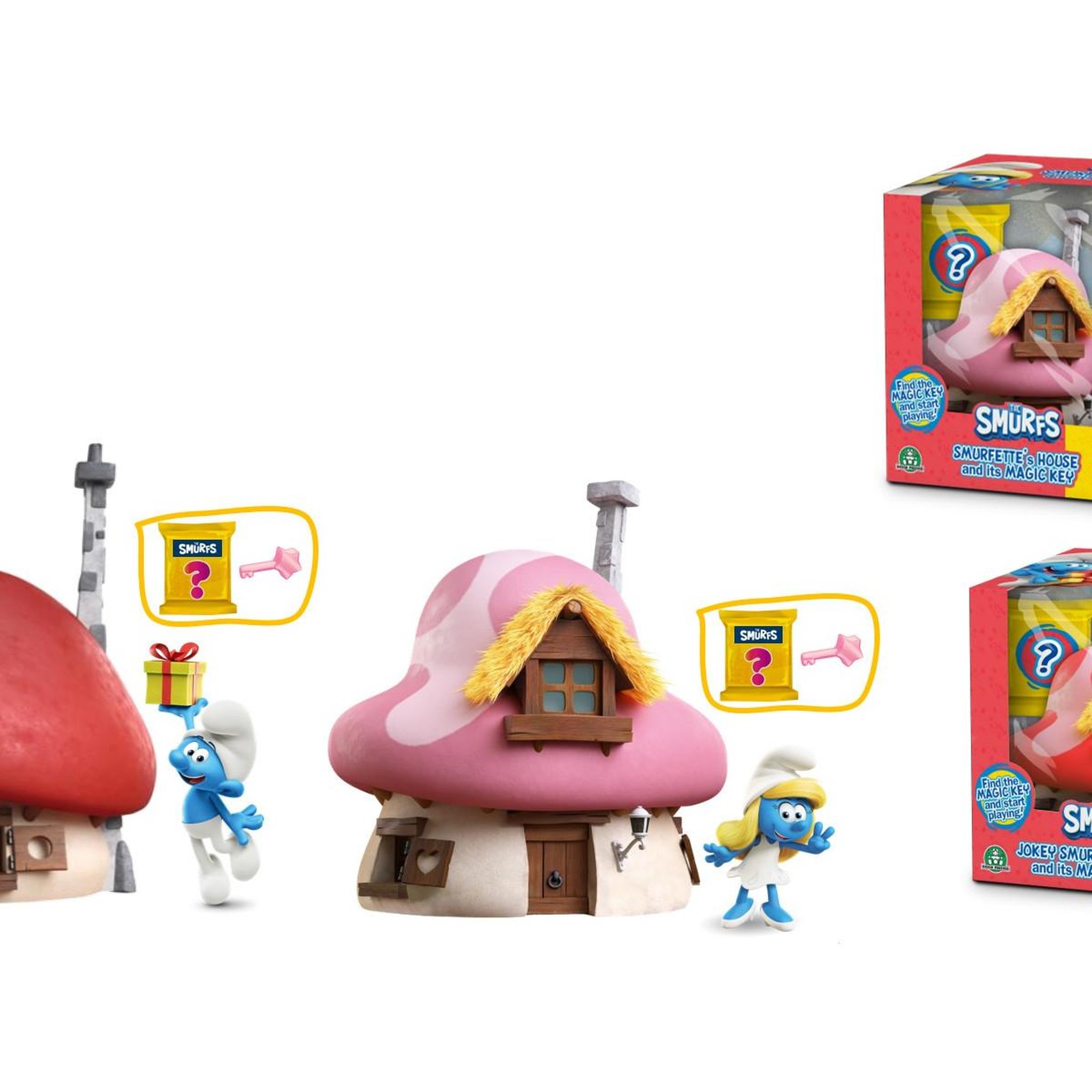 Voir la diapositive 3 : GP TOYS Maison magique Schtroumpfs + 1 figurine Modèle choisi aléatoirement GP TOYS GPTPUF20