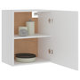 Voir la diapositive 4 : VIDAXL Armoire suspendu blanc 50x31x60 cm bois d'ingenierie