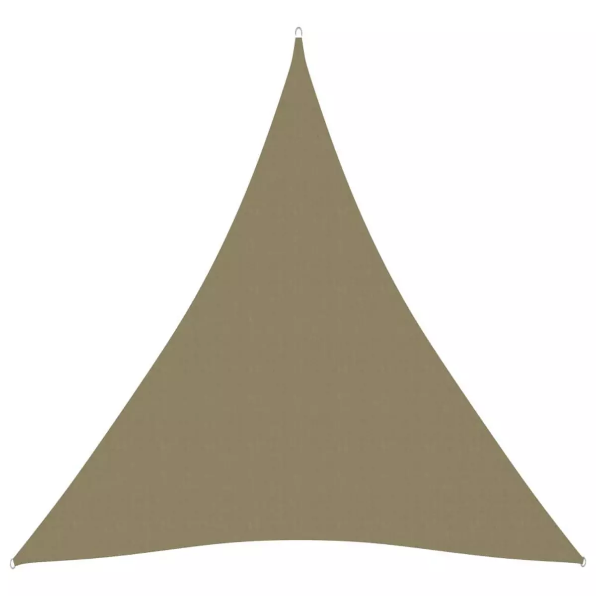 VIDAXL Voile de parasol Tissu Oxford triangulaire 5x6x6 m beige