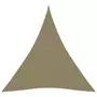 VIDAXL Voile de parasol Tissu Oxford triangulaire 5x6x6 m beige