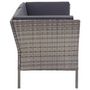 Voir la diapositive 5 : VIDAXL Salon de jardin 6 pcs avec coussins resine tressee gris