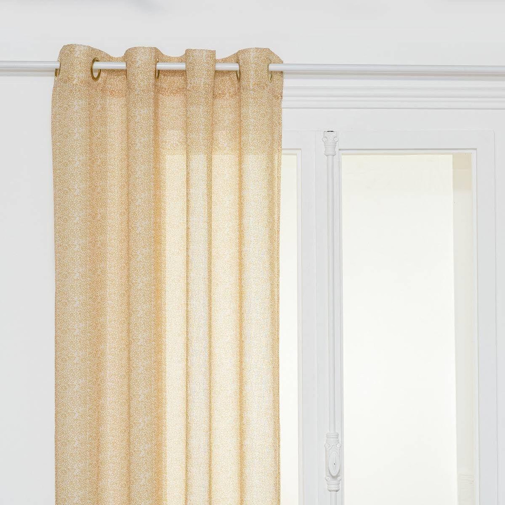 ATMOSPHERA Rideau voilage à œillets  indie  140x240cm ocre